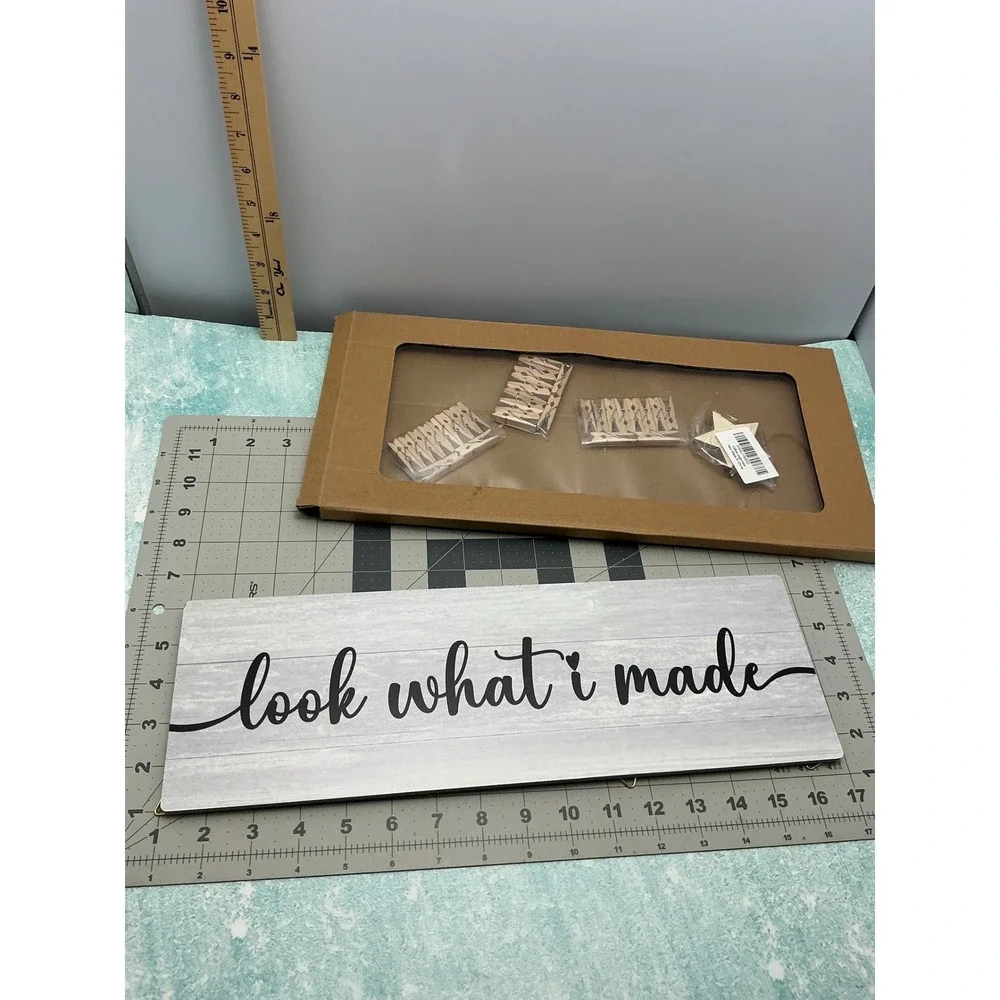 Look What I Made Family Picture Frames Collage Wall Decor Gray‎ Rustic